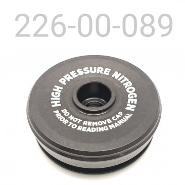Reservoir End Cap, 2.250" ID Reservoir, Schrader Style