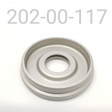 Bearing Cap: [Ø 1.834 Bore, Ø 0.620 Shaft] Al, Clear Ano II, Press-in