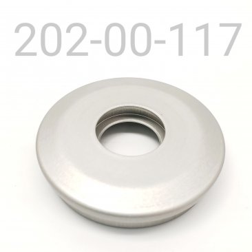 Bearing Cap: [Ø 1.834 Bore, Ø 0.620 Shaft] Al, Clear Ano II, Press-in