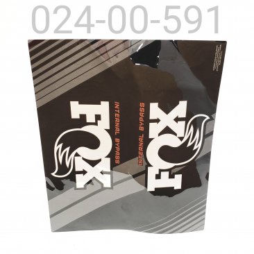 Decal, Reservoir [7.63 X 9.0] For 2.5" OD, > 11.0" Length, Internal Bypass, Silver and Orange, Heritage