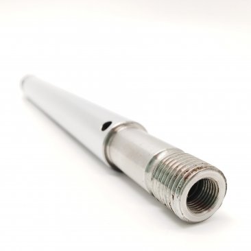 SHAFT .187 ID X .620 OD X 10.050 TLG STEEL, CHROME, W/ CROSS HOLE GROOVE