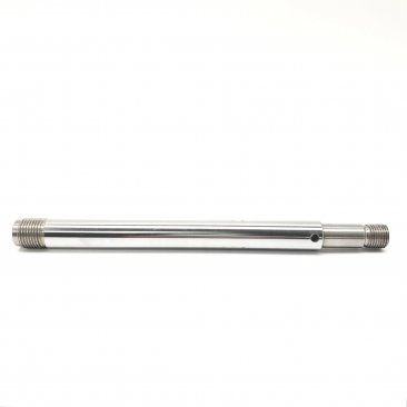 SHAFT .187 ID X .620 OD X 10.050 TLG STEEL, CHROME, W/ CROSS HOLE GROOVE