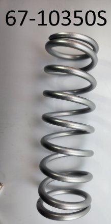 SPRING, 10" TLG X 2.50" ID X 350 LBS, SILVER