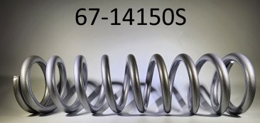 Spring: (T) [14.000 TLG X 2.500 ID X 150 lbs/in] Silver