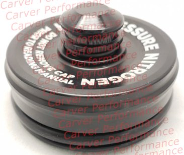 Fox 2.0 Reservoir End Cap Schrader Valve (Assembled Top View)