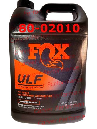 Fox Suspension Fluid 5wt ULF 1 Gallon Front Label