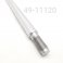 Shaft, KYB, 16mm x 11.120" Total Length, 12mm Valving Post, Removable Eyelet, Renegade Rear, Chrome