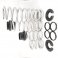 Spring Kit, 2015-18 RZR S 900/1000, For all 4 Shocks, Dual Spring Fronts, Dual Spring Rear
