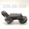 Piggyback, 1.5" Bore, 2.3" Drop Reservoir, 135°,  Fine Thread, Spherical Groove, Black