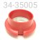 PRELOAD ADJUSTER, HPG, RED PLASTIC W/STEEL THREADS, 50 MM ID SPRING