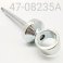 SHAFT/EYELET ASSY, HPG, CHROME,  FRONT TRACK, 12.5mm X 8.235" CENTER TO END