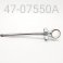 SHAFT/EYELET ASSY, HPG, CHROME,  FRONT TRACK, "HOLLOW" EYELET, 12.5mm X 7.550" CENTER TO END