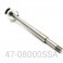 SHAFT/EYELET ASSY, STAINLESS STEEL, 12.5 MM, HPG FRONT TRACK, 8.0" CENTER TO END, WITH DELRIN BUSHING