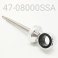 SHAFT/EYELET ASSY, STAINLESS STEEL, 12.5 MM, HPG FRONT TRACK, 8.0" CENTER TO END, WITH DELRIN BUSHING