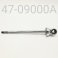 HPG REAR TRACK SHAFT/EYELET ASSEMBLY, CHROME, 12.5MM, C-36 9.0" CENTER TO END, FOR YAMAHA W/ COIL-OVER