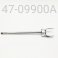 SHAFT/EYELET ASSY, KAYABA, CHROME,  YAMAHA SRX SKI, 12.5mm X 9.900" CENTER TO END, CLEVIS STYLE