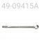 SHAFT/EYELET ASSY, HPG 16MM C-46 9.415" CENTER TO END, CHROME 12mm shank