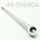 SHAFT/EYELET ASSY, CHROME, HPG 16MM, X 9.690" CENTER TO END, 12MM PPOST, 2010 + PRO 40 REAR TRACK SHOCK, 120"