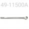 Shaft/Eyelet Assy, Chrome, 16mm x 11.500" Center to End, 12mm Valving End, Renegade Rear Track