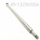 HPG REAR TRACK SHAFT/EYELET ASSEMBLY, STAINLESS, 13.250" CENTER TO END, C-36, 16MM, 9MM VALVING END