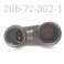 Fox 2.250 Bore IBP Piggyback Body Cap 45 Degree High Flow (Bottom View)
