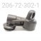 Fox 2.250 Bore IBP Piggyback Body Cap 45 Degree High Flow (Left-Side View)