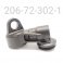 Fox 2.250 Bore IBP Piggyback Body Cap 45 Degree High Flow (Right-Side View)