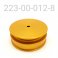 FLOATING PISTON, 2" BORE, INVERTED W/BLEED, GOLD