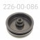End Cap, Fox 2" Reservoir, Schrader Style,  Aluminum, Black