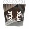 Decal, Reservoir [7.63 X 9.0] For 2.5" OD, > 11.0" Length, Internal Bypass, Silver and Orange, Heritage