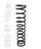 SPRING, 11" TLG X 1.875 ID X 100 lbs, BLACK