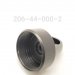 BODY CAP, 2" BORE SHOCK,  1" HOLE, PELLET FILL, BLACK