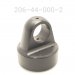 BODY CAP, 2" BORE SHOCK,  1" HOLE, PELLET FILL, BLACK