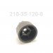 REBOUND KNOB, .700" OD X .500 TLG, NYLON, BLACK