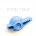COMPRESSION ADJUST KNOB, QS3, LONG, 1.511" TLG, BLUE