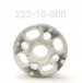 Valving Piston, 2" Bore, No Bleed, 0/0 DISH 1/2" ID, O-ring Groove