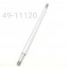 Shaft, KYB, 16mm x 11.120" Total Length, 12mm Valving Post, Removable Eyelet, Renegade Rear, Chrome