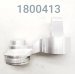 90 DEGREE PIGGY BACK, CLEAR, COMPLETE ASSY W/KNOB AND CD PISTON