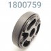 Piston, W/E 2" Hi Flow, Anodized Black, Blank(No Drilled Orifice)