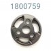 Piston, W/E 2" Hi Flow, Anodized Black, Blank(No Drilled Orifice)