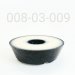 BUMPER, B/O 1/2" SHAFT X 0.400 TLG  Black, Elliptical
