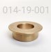 BRONZE BUSHING, 1.25 OD X 1.00 FLANGE X .385 TLG