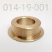 BRONZE BUSHING, 1.25 OD X 1.00 FLANGE X .385 TLG