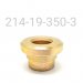 REDUCER  .560 TLG,  .399 BORE, .350 SHOULDER, 9/16 SPHERICAL, SLIP FIT, ZINC