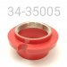 PRELOAD ADJUSTER, HPG, RED PLASTIC W/STEEL THREADS, 50 MM ID SPRING