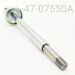 SHAFT/EYELET ASSY, HPG, CHROME,  FRONT TRACK, "HOLLOW" EYELET, 12.5mm X 7.550" CENTER TO END