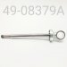 SHAFT/EYELET ASSY, CHROME, 16MM, 8.379" CENTER TO END, 2010-11 SKI DOO XRS FRONT TRACK