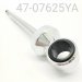 SHAFT/EYELET ASSY, KYB, YAMAHA CENTER, 12.5mm X 7.625" CENTER TO END, HOLLOW EYELET, W/ 20MM ID DERIN BUSHING