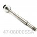 SHAFT/EYELET ASSY, STAINLESS STEEL, 12.5 MM, HPG FRONT TRACK, 8.0" CENTER TO END, WITH DELRIN BUSHING