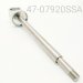 SHAFT/EYELET ASSY, STAINLESS STEEL, 12.5MM, 7.920" CENTER TO END, KYB SKI EYELETS, NO BUSHING